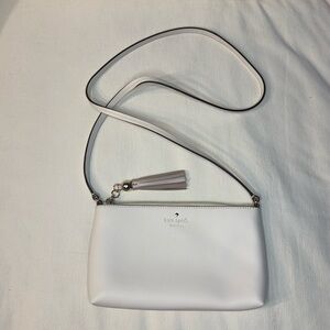 Kate Spade New York White Crossbody Leather Handbag